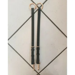 Attaches Martingale - Cuir noir / doré*- Marque inconnue -
