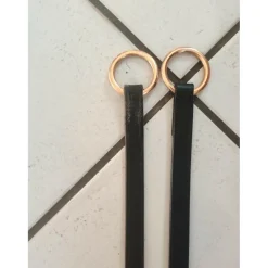 Attaches Martingale - Cuir noir / doré*- Marque inconnue -