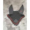 Equitheme Bonnets>bonnet court gris et rouge taille FULL