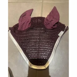 Bonnet prune et argent*Harcour Sale