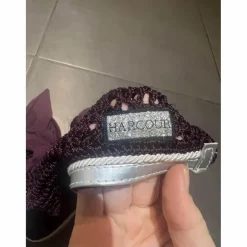 Bonnet prune et argent*Harcour Sale
