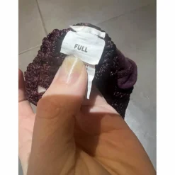 Bonnet prune et argent*Harcour Sale