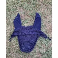 HG Bonnets>Bonnet bleu marine liseré rouge