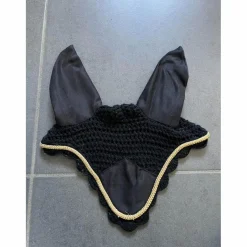 Bonnet noir et or.*HKM Sale