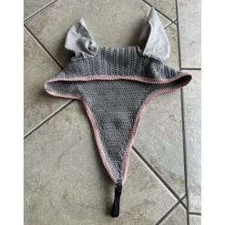 - Marque inconnue - Bonnets>Bonnet long gris et rose
