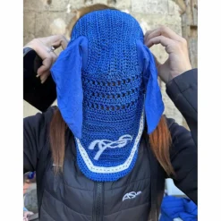 Penelope Leprevost Bonnets>bonnet Pénélope bleu cheval