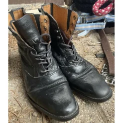 Boots cuir noir*- Marque inconnue - Clearance