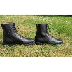 Boots cuir noir*Performance Online