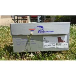Boots cuir noir*Performance Online
