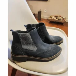 BOOTS Daim Bleu Marine NEUVES LUFTPOLSTER - FEMME POINTURE 39 -*- Marque inconnue - Sale