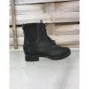 Boots en cuir*- Marque inconnue - Outlet