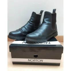 Boots cuir Brun 44*Norton Clearance