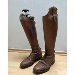 Bottes d’équitation cuir brun Tricolore taille 36*De Niro Boot Co Sale