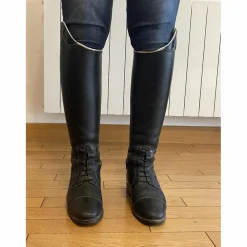 - Marque inconnue - Bottes>Bottes d'équitation Hathor Bottier sur mesure, personnalisées vernis noir/argent, de Janvier 2021, en très bon état