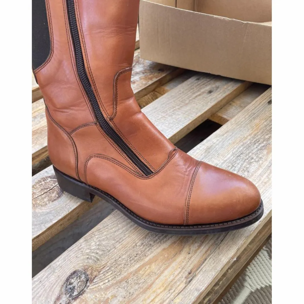 - Marque inconnue - Bottes>Bottes d’équitation valverde marron cognac