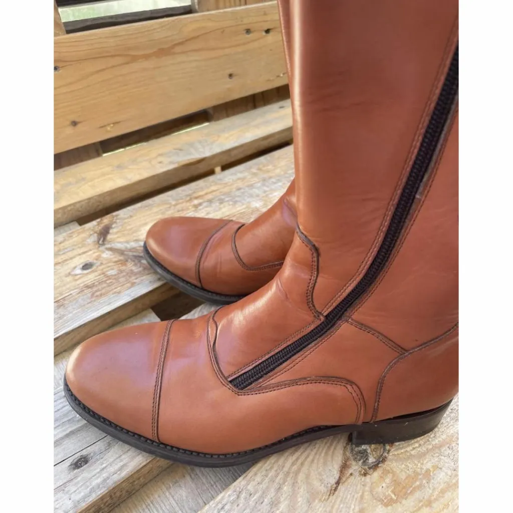 - Marque inconnue - Bottes>Bottes d’équitation valverde marron cognac