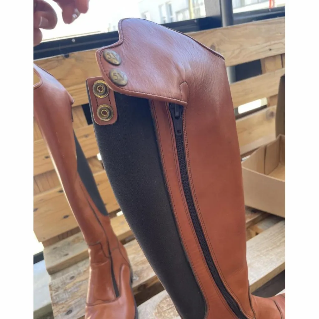 - Marque inconnue - Bottes>Bottes d’équitation valverde marron cognac