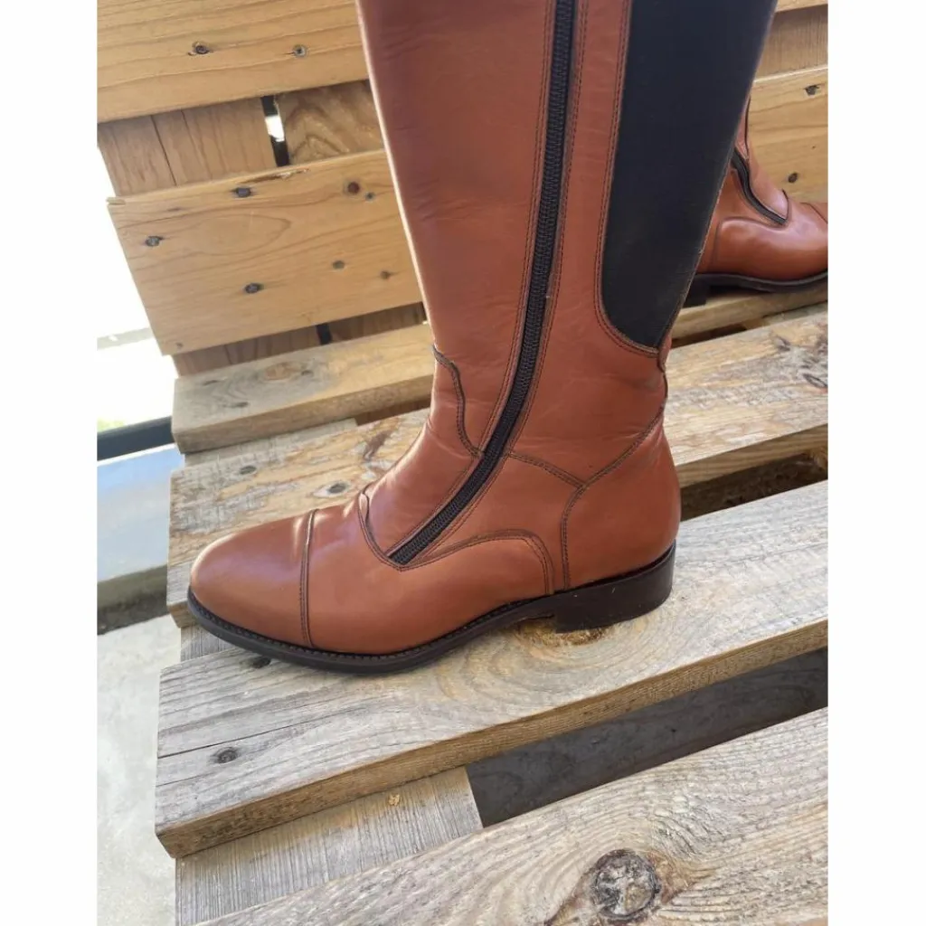 - Marque inconnue - Bottes>Bottes d’équitation valverde marron cognac