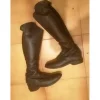 Fouganza Bottes>Bottes en cuir noir