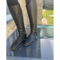 Ferro di cavallo Bottes>Bottes en cuir noir