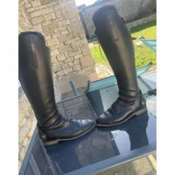 Ferro di cavallo Bottes>Bottes en cuir noir