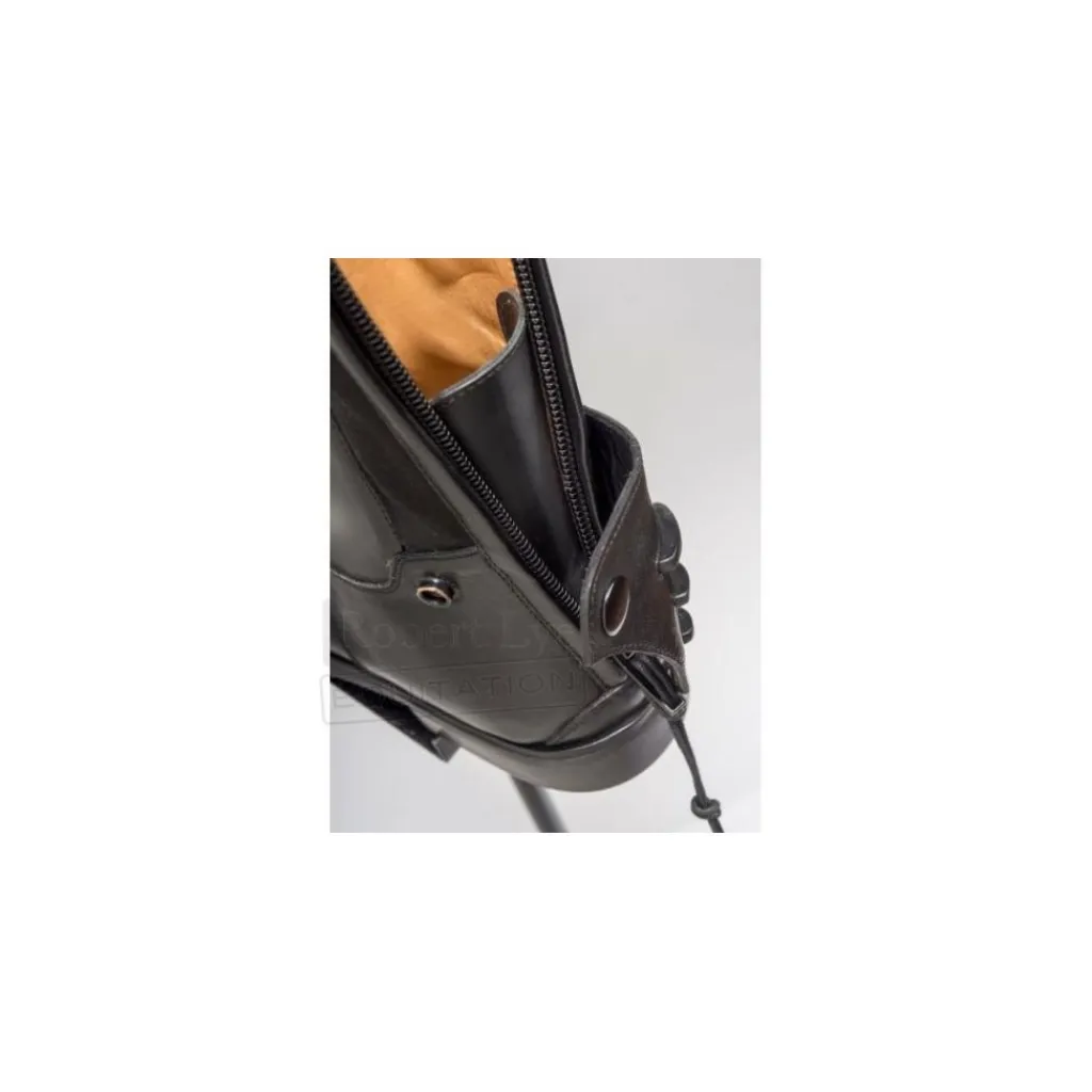 Ego7 Bottes>Bottes équitation cuir noir à lacet, Orion by EG07 neuves