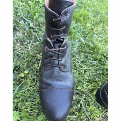 Equitheme Boots>Bottines cuir grainé marron Equi'thème