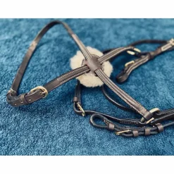 Bridon + rênes master cuir havane poney*HFI Online