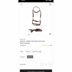 Bridon anatomique jump’in*Jump'In Online