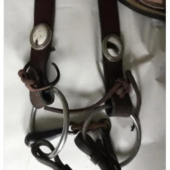 Bridon artisanale western avec peau de vache COBB*- Marque inconnue - Outlet