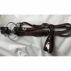 Bridon artisanale western avec peau de vache COBB*- Marque inconnue - Outlet