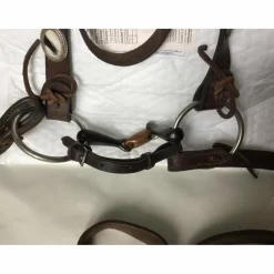 Bridon artisanale western avec peau de vache COBB*- Marque inconnue - Outlet