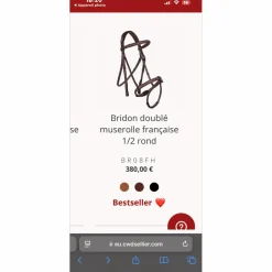 CWD Bridons - Filets>Bridon noir