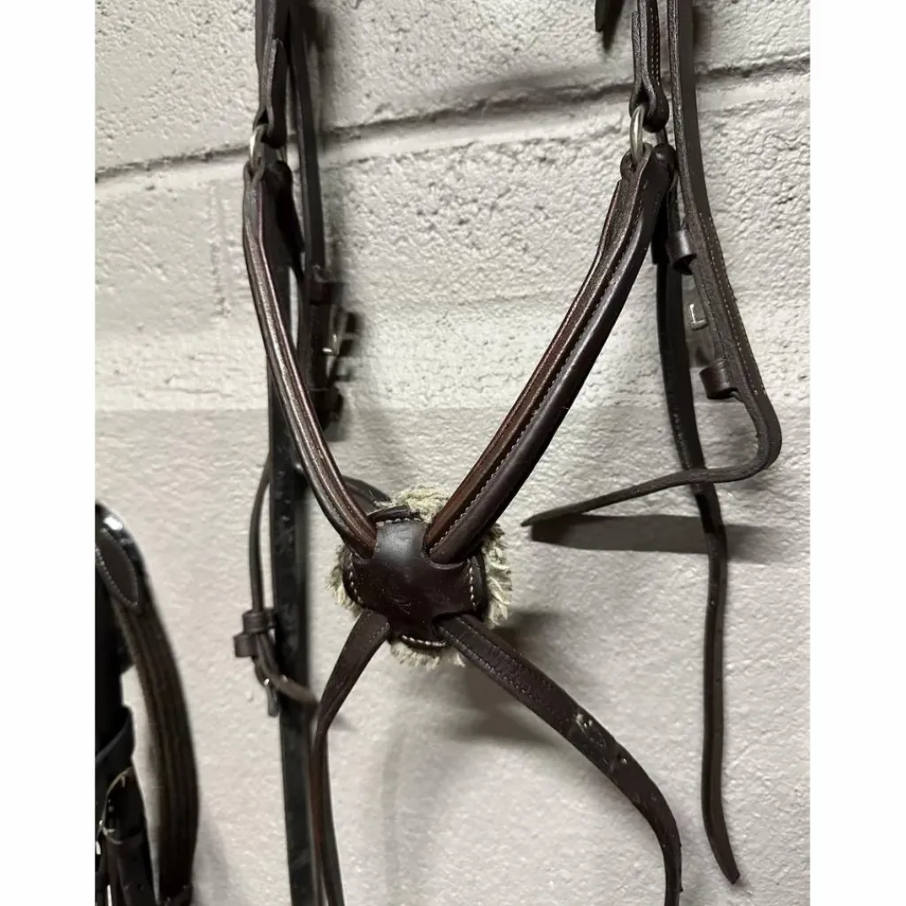 CWD Bridons - Filets>Bridon muserolle croisée taille 3-cheval