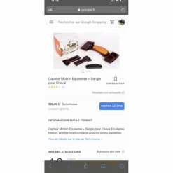Capteur Motion + Sangle pour Cheval*Equisense