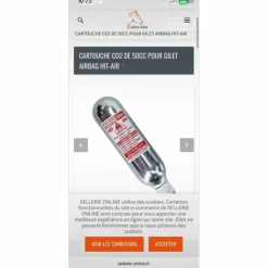 HIT-AIR Airbags>Cartouche air bag hit air 50cc
