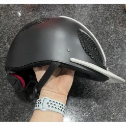 GPA Casques Et Bombes>Casque speed air leather noir/gris Taille 58 (59 )