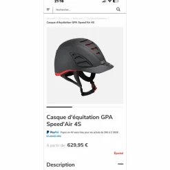 Casque speed’air 4S taille CE 54*GPA New