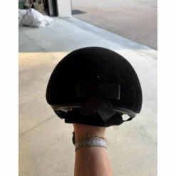 Casque équitation Adulte et Enfant - 140 velours noir*Fouganza Best