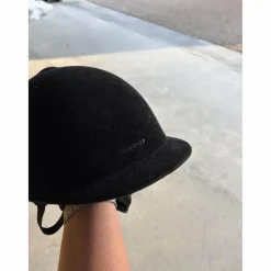 Casque équitation Adulte et Enfant - 140 velours noir*Fouganza Best