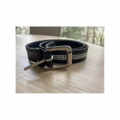 Allshot Gilets De Cross Et Coques Dorsales>CEINTURE CUIR NOIR STRASS