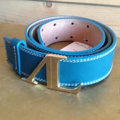 Ceinture en cuir 80 cm bleu*Alexandra Ledermann Hot