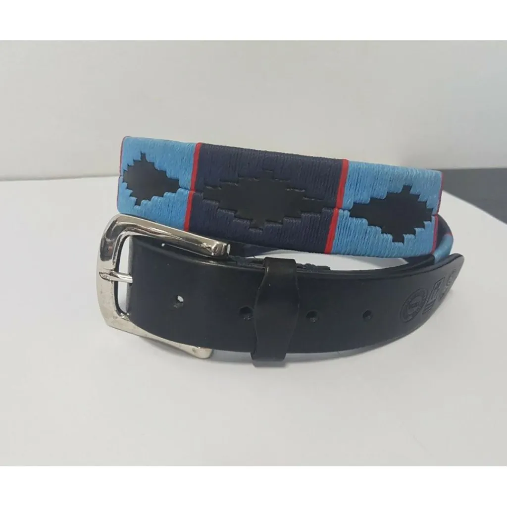 - Marque inconnue - Accessoires>CEINTURE POLO PAMPEANO NOIRE ET BLEUE NEUVE T 90 CM