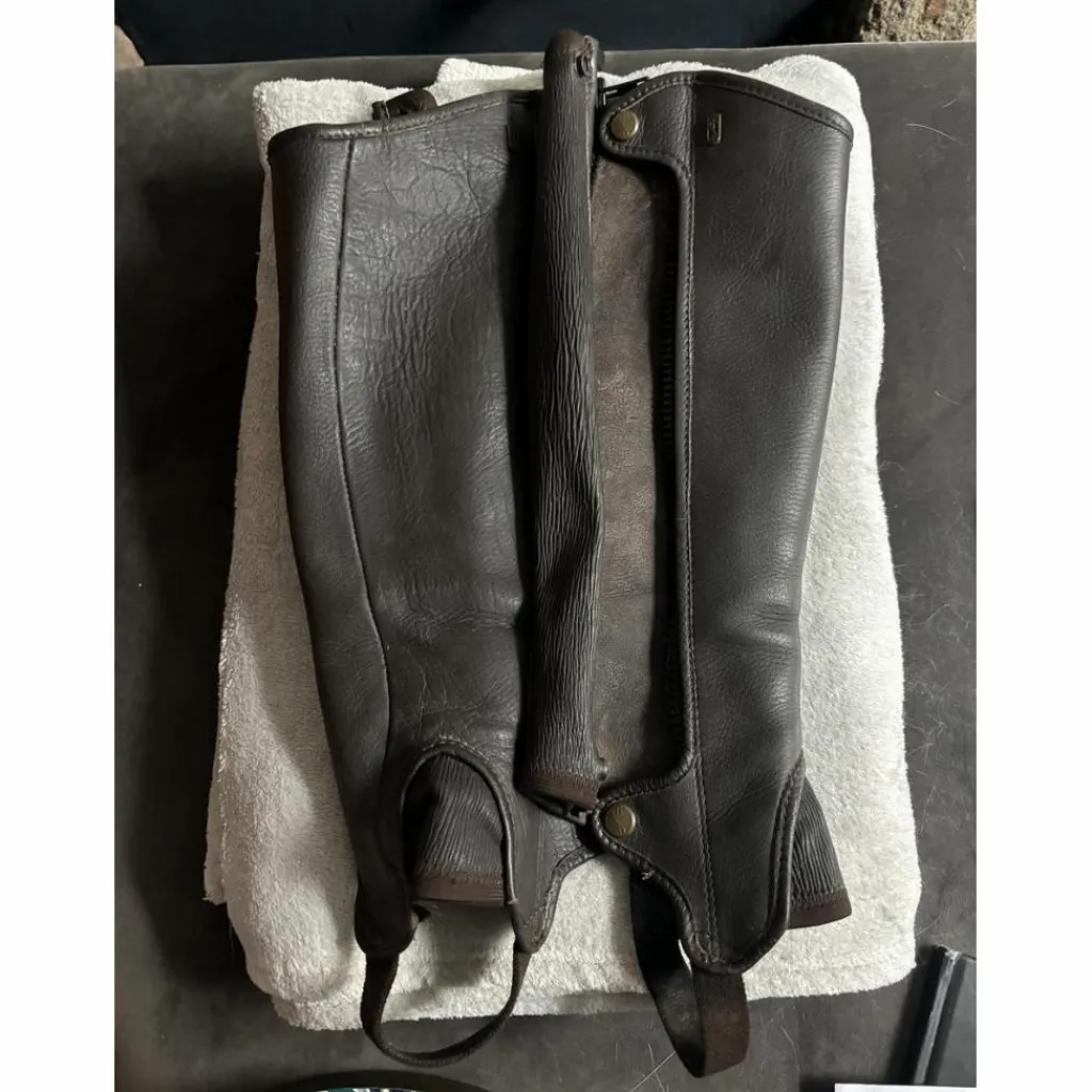 Chaps brun mollet fin*Equitheme