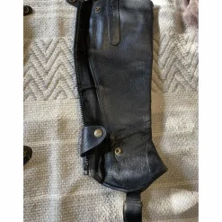 Chaps cuir noir*Equitheme New