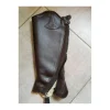 Equitheme Chaps>Chaps en cuir havane taille S