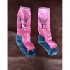 Chaussettes rose et noir*Fouganza