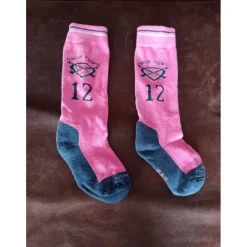 Chaussettes rose et noir*Fouganza