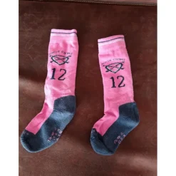 Chaussettes rose et noir*Fouganza