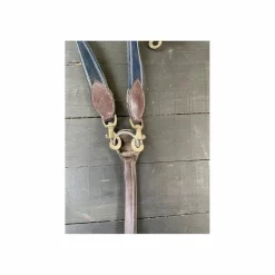 Collier de chasse cheval cuir marron*HFI Discount